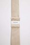 Men's Solid Color Patterned Tie - 2