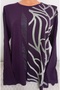 Er Clothing Summer Combed Cotton Blouse Long-Sleeve O-Neck Stone Purple - 4