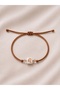 Leo Zodiac Sign Gold Thread Adjustable Handmade Bracelet