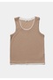 Slim Fit Women's Beige Tank Top - 5