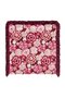 Pink Floral Fringed Throw Pillow Cover with Dark Background - Burgundy Tasseled Living Room Pillowcase - 7