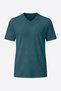 Organic Cotton Petrol Blue Men's Short Sleeve V-Neck T-Shirt - 3