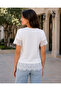 Summer Crochet Lace-Detail Tricot T-Shirt - 4