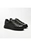 Lace-Up Thick Sole Plain Model Men's Genuine Leather Casual Sneaker Shoes K1372-2225 - 4
