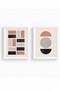 White Wooden Framed 2 Piece Set Painting Huhu27