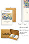 White Wooden Framed Abstract Nature Landscape Painting - Vibrant Tones |   Huhu1150 - Single Table White Frame - 2