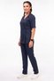 Gülce Model Navy Blue Color Scrubs Women's Doctor Nurse Uniform Set - 4