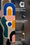 Sdt Pop-Art Modern Abstract Geometric Patterned Multi-Color Asymmetrical Woven Base Decorative Carpet Sdt1506 - 5