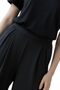 Wide-Leg Palazzo Trousers for Women, High-Waisted with Pleated Front, Comfortable Loose Fit (UAE/KSA, Alpha, L, Regular, Regular, Black) - 3