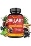 Shilajit Extract Capsules equivalent to 6550mg & Ashwagandha, Ginseng, Saw Palmetto, Maca, Tribulus, Chaga, Pepper | Trace Minerals Fulvic Acid|Immune Support, Brain Boost Supplement, 3 Months Supply