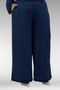 57031 Large Size Men's Collared Airobin Pants Suit - Navy Blue - 5