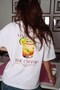 Unisex Oversize T-Shirt with Spicy Margarita Print in White – Crew Neck, Comfortable Fit, 100% Cotton - 6