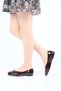 Laceless Buckle Jurdan Sole Genuine Leather Ballerinas 342-014 Women's Shoes - 3
