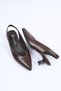 Laceless Neolite Sole Genuine Leather Open Back Thin Heeled Shoes 342-041 Women's Shoes - 8