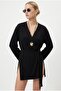 Women's Briana Ultra Soft Black Kimono - 2