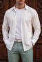 Palermo White Mint Striped Regular Comfortable Fit Shirt - 2