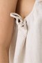 1592-Natural Linen Strap Maternity Wear Salopet Mnii Dress - 6