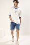 Slim Fit Ripped Destroyed Denim Jeans Shorts