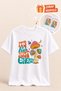 Retro Mushroom Printed Unisex Premium Kaliye T-Shirt |   Socks with Gift