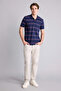 Cotton Regular Fit Polo Collar Striped Short Sleeve Polo T-Shirt G6896Ax26Sm - 2