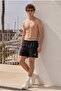 Men's Zippered Quick-Drying Black Swim Shorts - 2