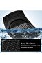 Premium Rubber Car Foot Mats, 71 * 50.5cm 3 Pcs Set, Anti-Slip Waterproof, All Weather, Black - 6