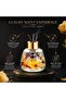 Reed Diffuser Air Freshener – Long Lasting Essential Oil Aroma Diffuser with Dried Flowers, Elegant Glass Bottle - 6