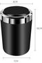 Car Ashtray with LED Light & Lid, Smokeless Portable Auto Ashtray for Car Cup Holder - 3