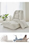 Recliner, 6-position adjustment, single sofa for the living room, bedroom, or bay window, foldable, reclining, and seating options, office break room bed