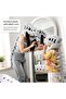 Realistic Dinosaur Skeleton Costume – 120cm Soft Grey T-Rex/Spinosaurus Hat with Tail for Party & Cosplay - 3