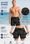 Long Length Model Water-Repellent Flexible Fabric Digital Printed Men's Beach Sea Shorts Swimwear // 407 - 2