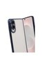 Samsung Galaxy S25 Compatible Edge Lens Silicone Case - Navy Blue - 6