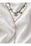 Zircon Stone Sea Charm 2-Piece Necklace Set - 2
