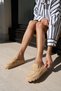 Lento Women's Beige Straw Orgu Detailled Sabo Style Slippers - 3