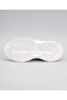 Panelled Hook & Loop Closure Memory Foam Shoes - Blue & White - 5