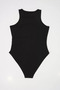 Women's Halter Neck Black Bodysuit - 3