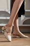 Women's Accessory Detailed Light Heeled Shoes {41/42/43 Including Special Large Sizes} - 3