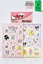 X Dekomus Licensed Best Friends 2-Pack Art Stickers Hello Kitty, Kuromi, My Melody