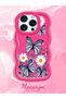 iPhone 16 Pro Max Compatible Case with Camera Protector Red Silicone Couple Phone Case Butterfly Pattern - 2