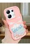 Redmi Note 13 4g Compatible Case Camera Protector Pink Silicone Couple Phone Case Landscape Pattern