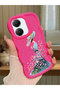 Poco X7 Pro Compatible Case Camera Protector Red Silicone Couple Phone Case Girl Pattern