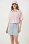 Women's Striped Cotton Powder Shirt - 4