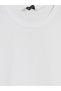 White Crew Neck Women's T-Shirt - 3