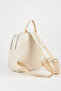 Women's Lama Cream 3-Pocket Zipper Closure Adjustable Strap Travel & Daily Backpack - 7