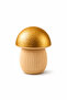 Mushroom Design Ear Swab Organizer and Bathroom Organizer |   Decorative Cotton Swab & Earbud Storage Container |   Gold, Bronze, Anthracite, Brown - 5