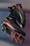 Comfortable Black Gold Sock Soccer Cleats, Suitable for Grass Ground Cleats Shoes