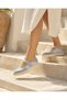 Genuine Leather Suede Detailed Buckle Women's Sneaker Comfortable Stitched Comfortable Sole Casual Sports Shoes - 4