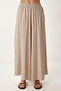 Wide Leg Summer Viscose Trousers Lrn0035 Beige - 3