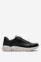 Men's Daily Comfortable Sole Lace-Up Casual Shoes Real Leather 244110/3 Black