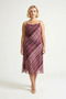 Women's Plus Size Degaje Collar Thin Strap Plaid Patterned Maxi Tulle Dress Casual A-Line Cut Daily Wear - 4